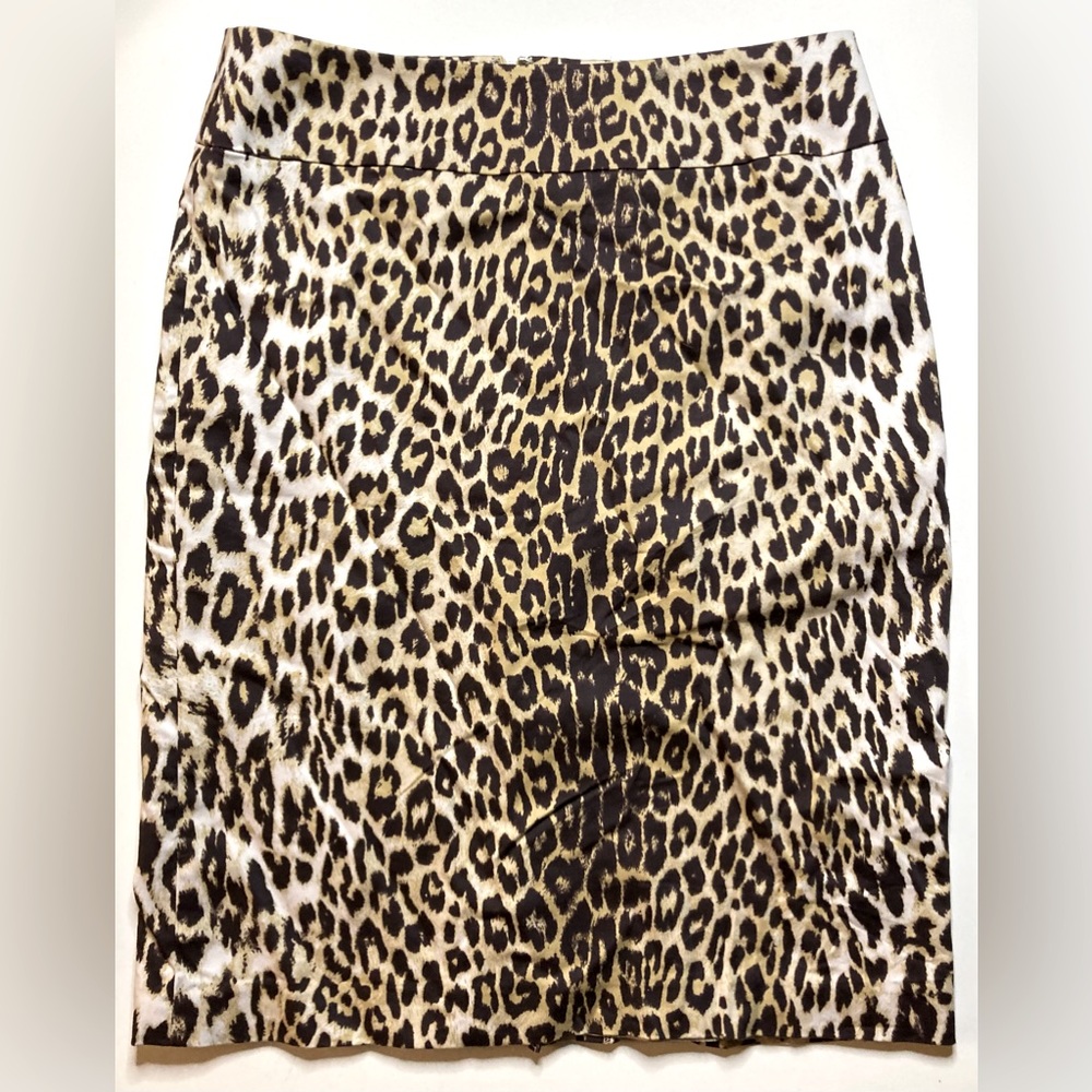 Leopard Print Pencil Skirt